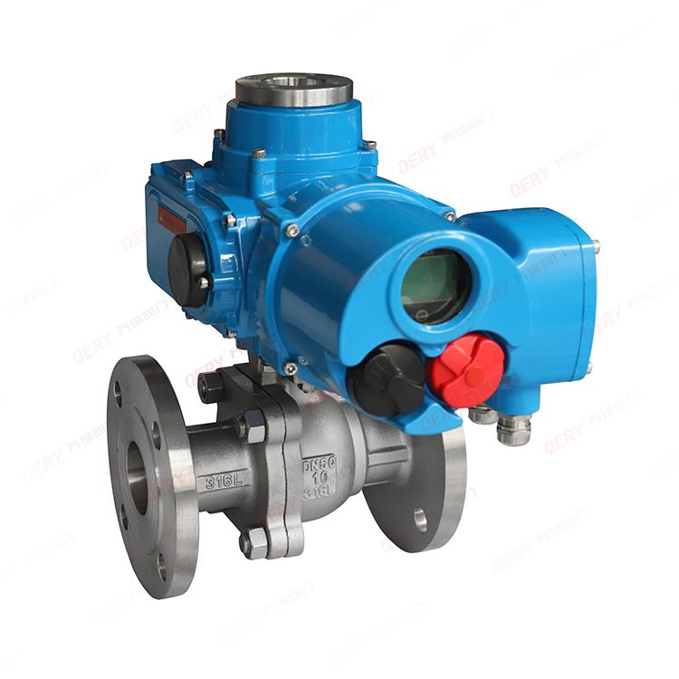 Electric flange ball valve