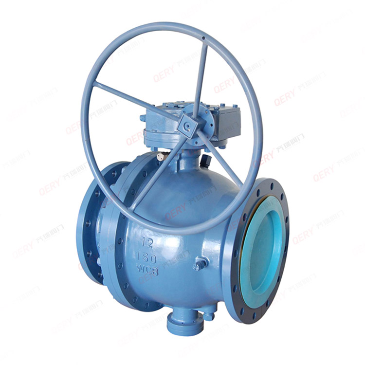 Worm fixed flange ball valve