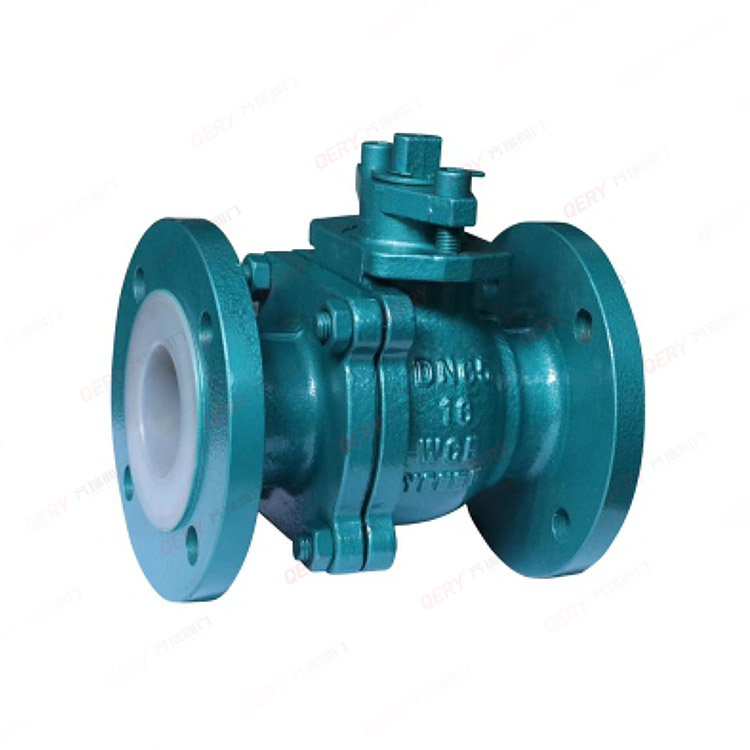 Fluorine lined valve series
